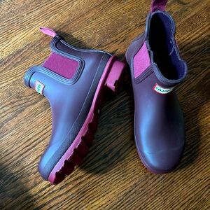 Never Worn Outside! Eggplant Hunter Boots